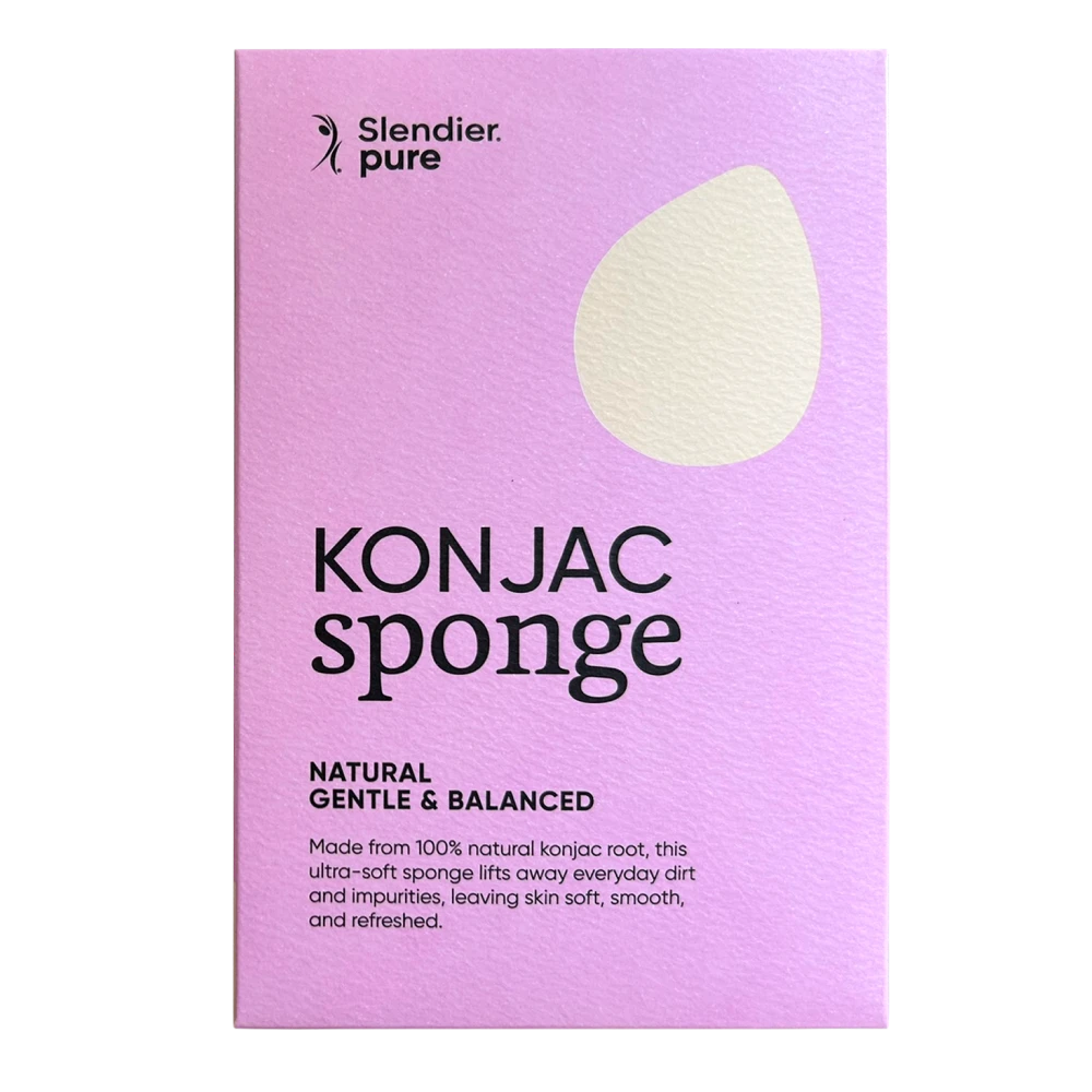 Éponge de konjac naturelle Slendier Pure